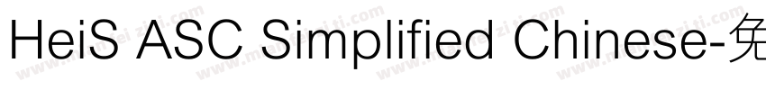 HeiS ASC Simplified Chinese字体转换